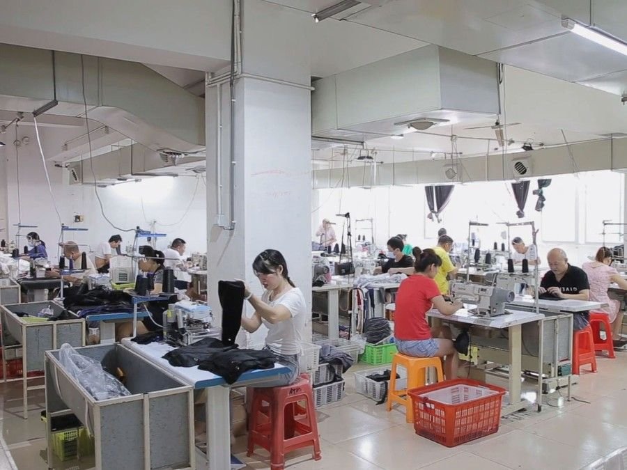 Sewing floor